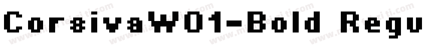 CorsivaW01-Bold Regu字体转换
